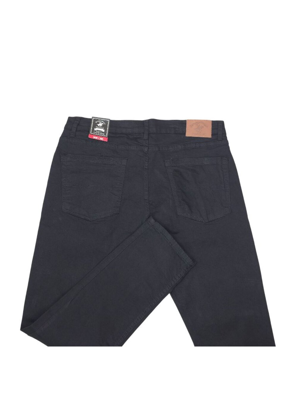 Beverly Hills Polo Club Mens Slim Fit Black Stretch Denim Jeans 36W 30L Modern